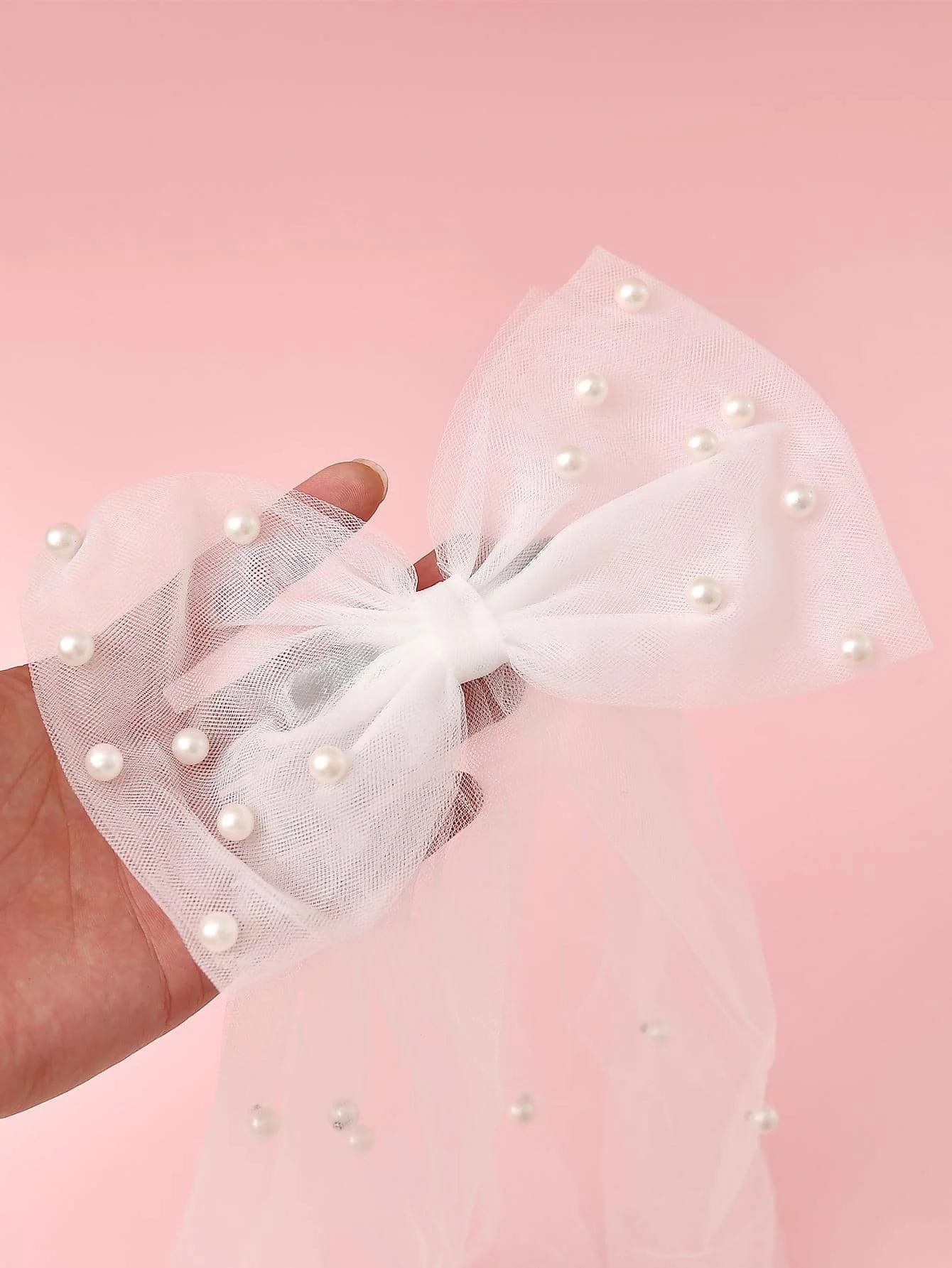 Wedding Pearl Veil, Bow Veil, wedding veil, wedding veil hair accessories, wedding decorations