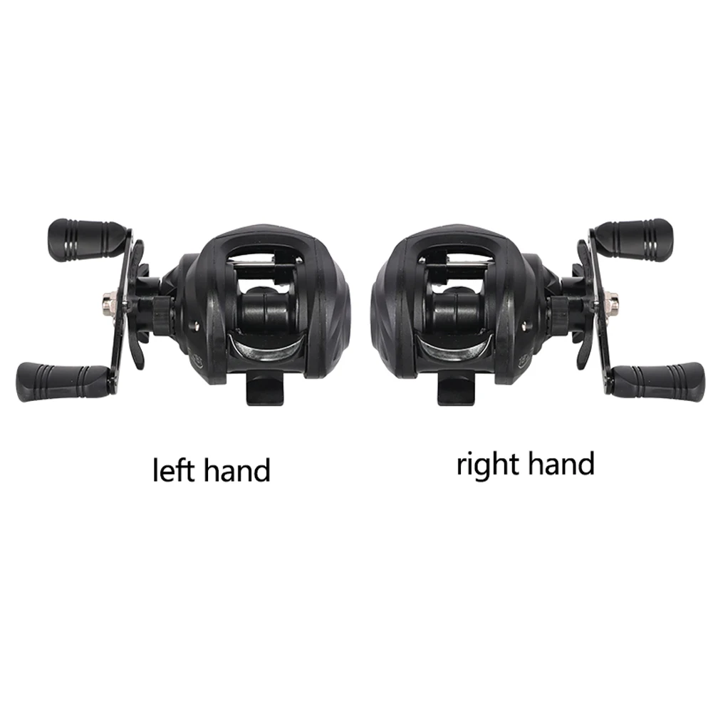 بكرات صب الطعم 7.2/1 نسبة التروس بكرة صب الطعم المعدنية ماكس السحب 10 كجم المياه المالحة والمياه العذبة للمبتدئين ملحقات صيد الأسماك