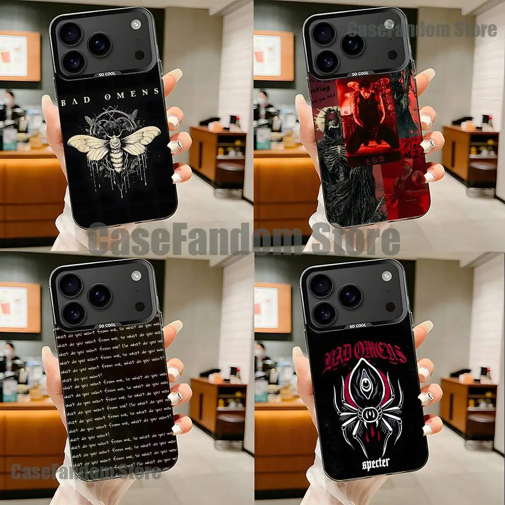 

Rock Bad O-Omens For Black Candy Matte Cover iPhone 17,16,15,14,13,12,11,Pro,MAX,Plus