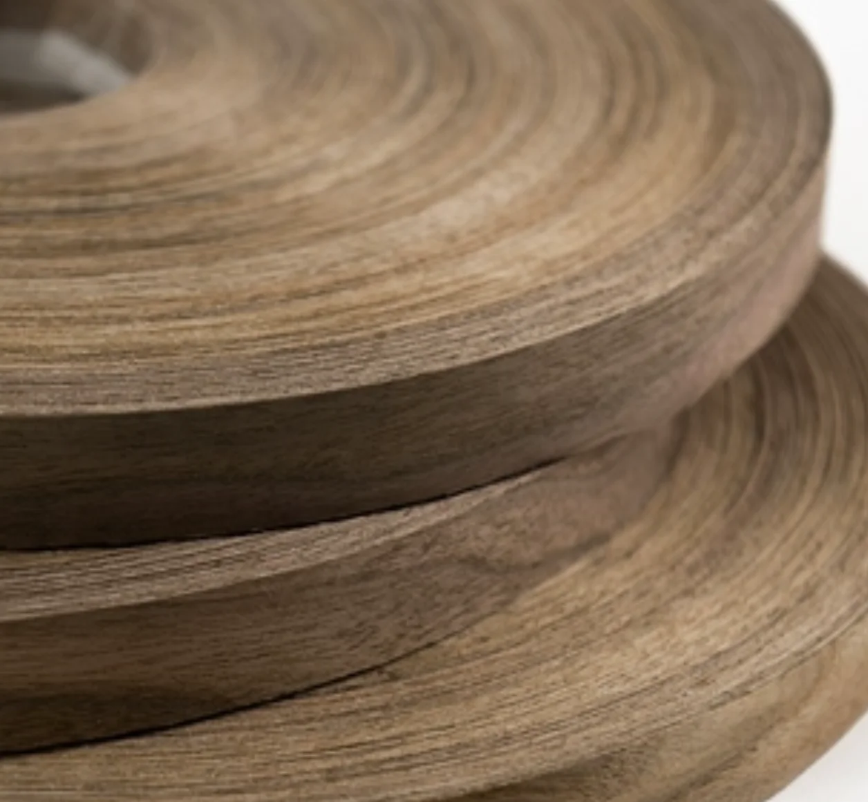 200meters Width:20mm T:0.5mm Natural Black Walnut Skin Solid Wood Edge Banding (Customizable thickness 10-50mm)