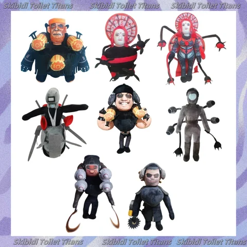 Skibidi Toilet Plush Big Astronaut Children's Toy Stuffed Anime Pillow Skibidi Toilet Plush Toys Soft Doll Kids Birthday Gift