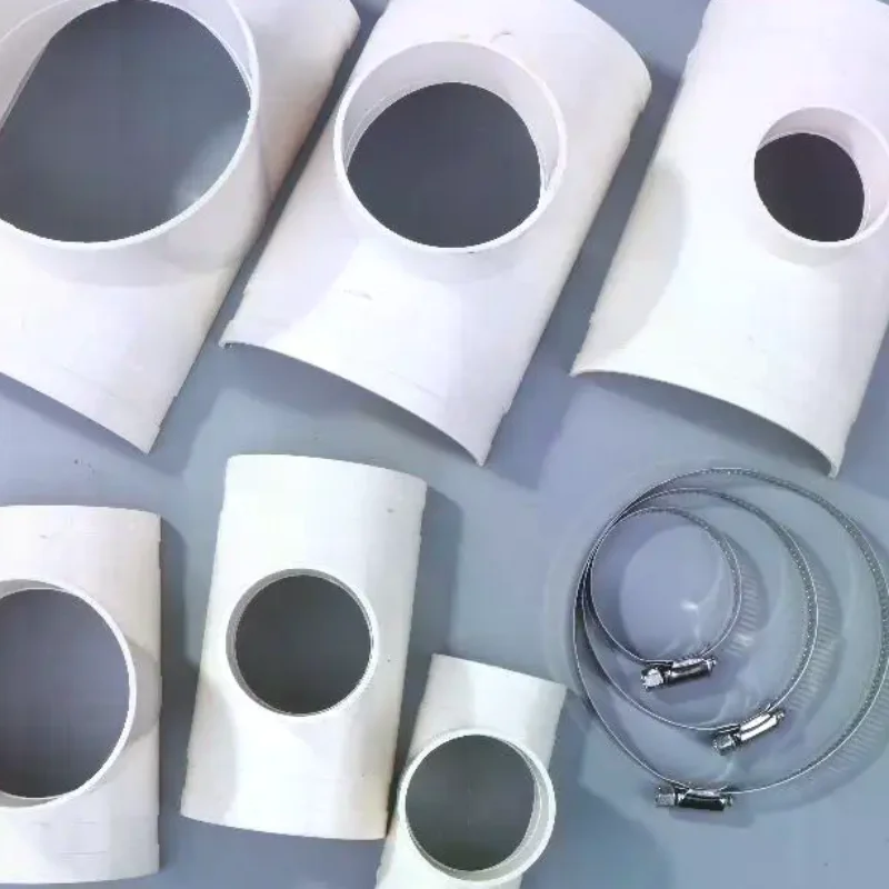 

Hot Sale PVC Open Tee Pipe Joint Repair Patch Drain Pipe Adapter Tube Connectors For Home Outdoor Industrial Plumbing Accessori