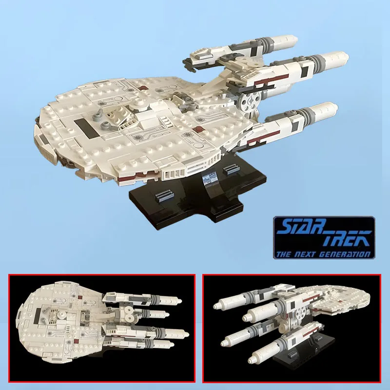 

НОВЫЙ 459 шт. MOC-USS Stargazer NCC-2893 Строительные блоки DIY Космический корабль Кирпичи Модель Комплект креативных подарков для детей и взрослых