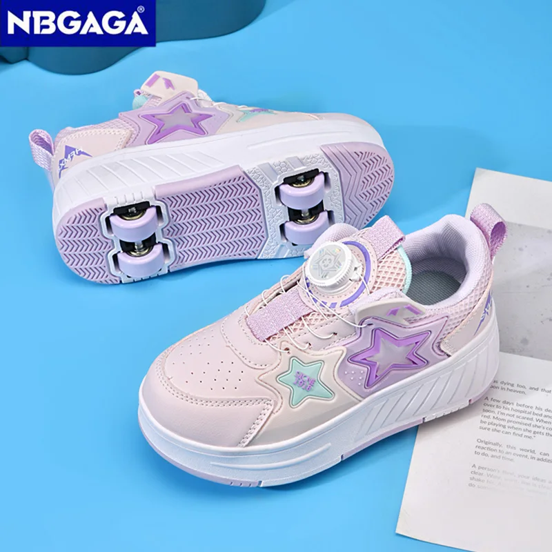 子供用ローラースケートシューズ四輪変形男の子のスケートスニーカーファッションアウトドアスポーツシューズ女の子のギフト子供のための