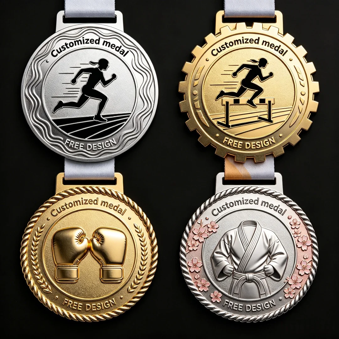 Factory Custom Zinc Alloy Medal Manufacture Running Triathlon Taekwondo Judo Puzzle Medals Awarded Trophies and Medals