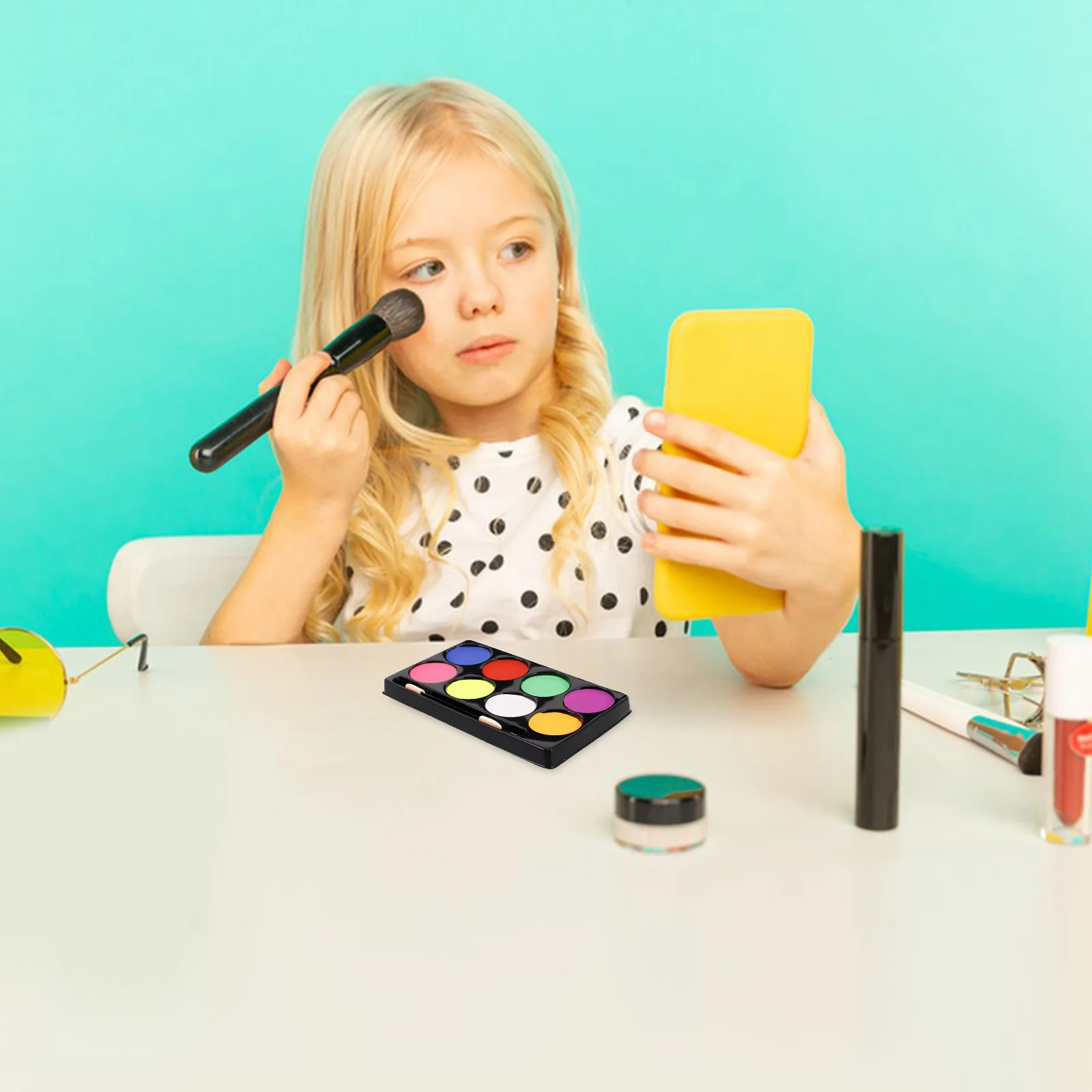 2 صندوق لوحة طلاء زيتية 8 ألوان زاهية طلاء الجسم مهرجان مرحلة الحفلات ماكياج تأثيري صبغة الوجه الفنية