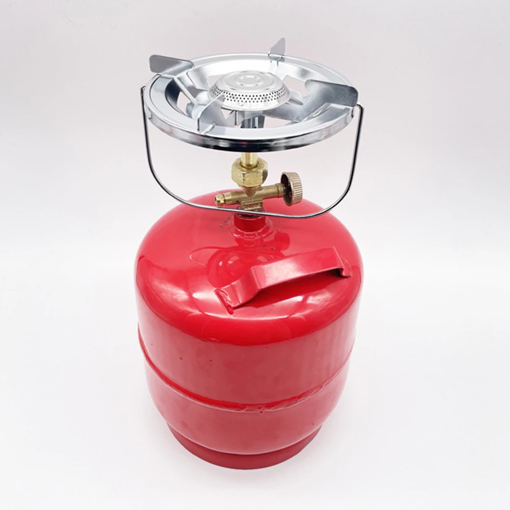 

Portable Outdoor Camping Stove Copper Zinc Alloy Cooking Head for Hiking Backpacking Picnic Travel Gas Burner Metal Windproof