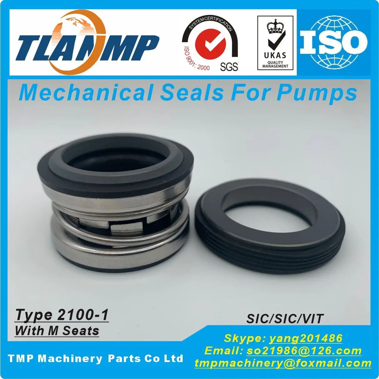 2100-1-22 , TJ-0220-S , INT-0220-S , 2100-22S , 2100-22 (shaft size d1=22mm, L3=20mm) TLANMP Mechanical Seals