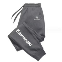 Kawasaki sporty casual fashionable cotton pants for autumn and winter, men's sweatpants, running and fitness pants