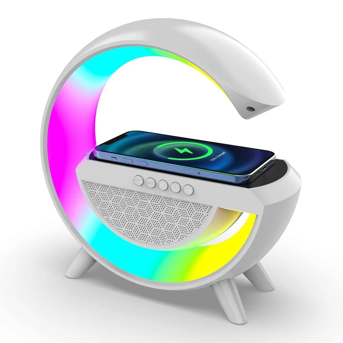 Klack portable Bluetooth speaker®Table lamp and wireless charger with G-type music