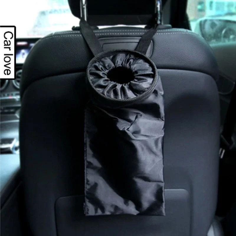 Bag Hanging Built-in Car Pillow Car Storage Things Seat Convenient Head Bag Car Miscellaneous Seatback Trash Bag Hanging Bag