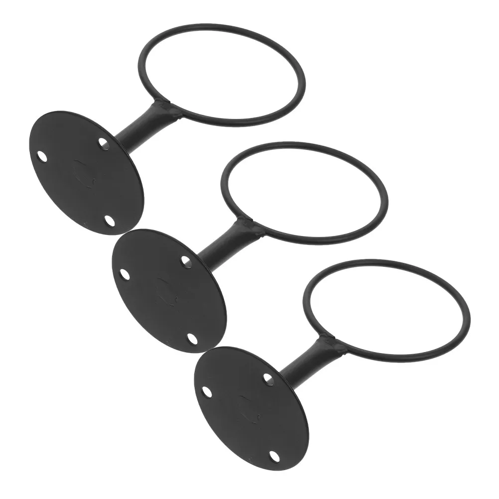 

Набор из 3-х настенных держателей для баскетбольных мячей, прочная универсальная подставка для спортивных мячей, стойка для хранения футбольных мячей