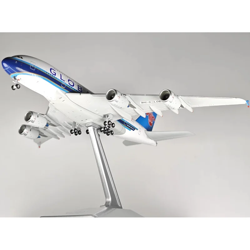 YY Wings Diecast 1/400 مقياس الخطوط الجوية العالمية الخطوط الجوية الجنوبية A380-800 9H-GLOBL سبيكة نموذج طائرة تحصيل حلية