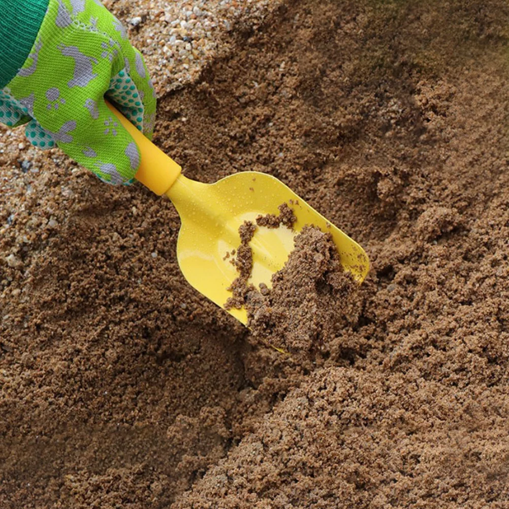 1 Juego de 1 Juego de herramientas de jardinería para niños, juego de plantar para niños, Mini palas, rastrillos para cultivo de arena al aire libre, ligero