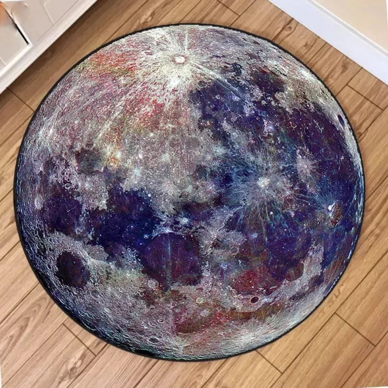 Round Rug – Fashionable Non-Slip Wear-Resistant Soft Floor Mat for Living Room & Bedroom Decor