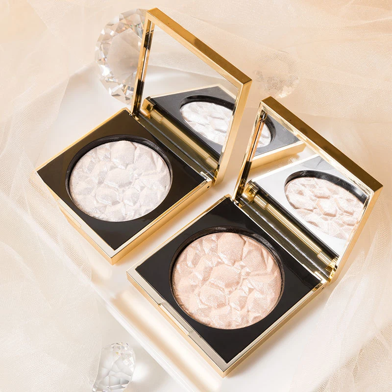 Crystal Diamond highlighter facial Glow powder Makeup Highlighting shimmer Brightening Gold Silver Eye Shadow contour palette