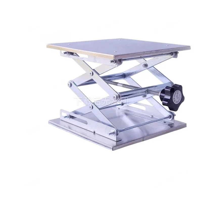 

400x400mm Adjustable ScissorLiftPlatformLabJackLifting Table Router Bench Woodworking Laboratory Precision Lifting Support Stand