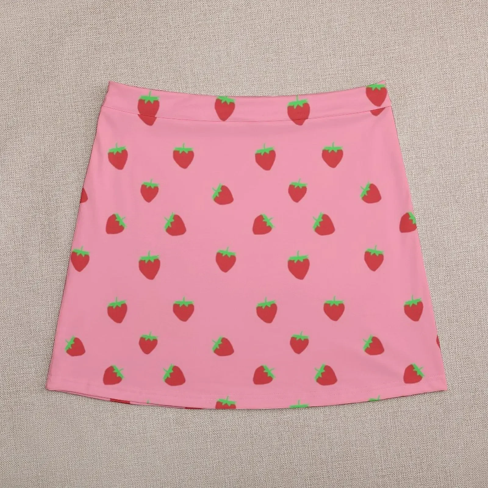 strawberry Mini Skirt 90s vintage clothes Woman skirts