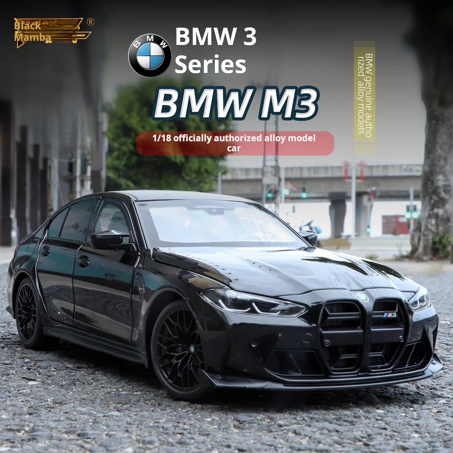 1:18 BMW M3 Model Car Exquisite Simulation Alloy Diecast Model