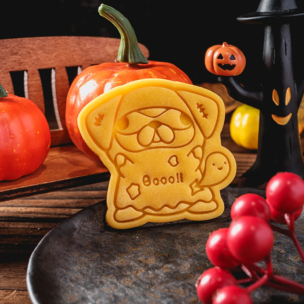 الكرتون هالوين اليقطين جرو كوكي العفن DIY Stampcookie القواطع الخبز الملحقات