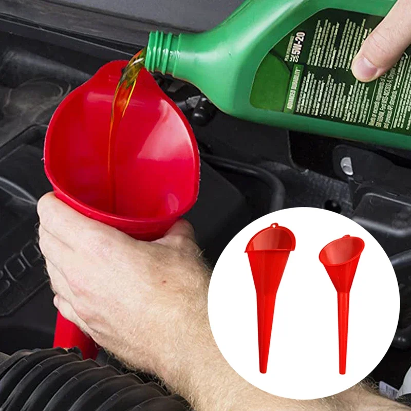 Imbuto a stelo lungo per Auto antispruzzo strumenti di riempimento del carburante per olio a benzina imbuto in plastica strumenti di rifornimento