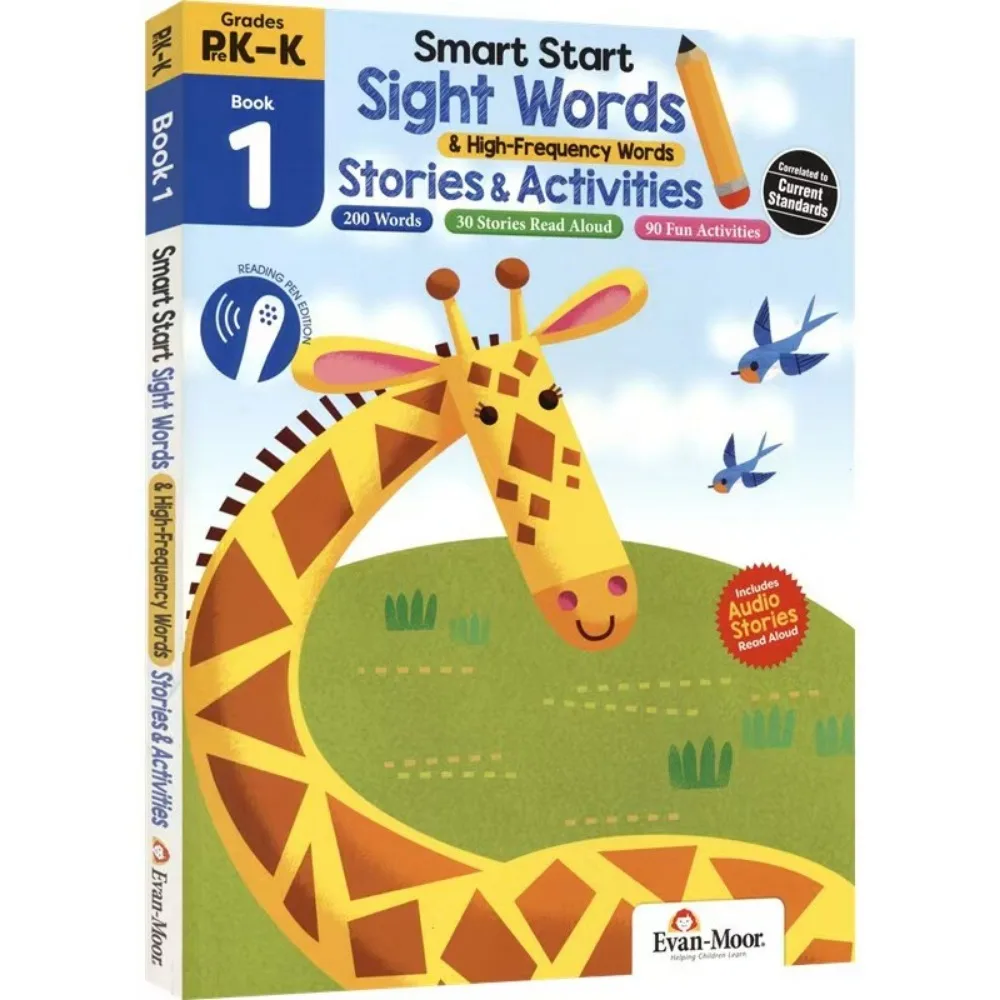2 Evan Moor Smart Start Visual Vocabulary English Preschool Textbook Exercises for 3-7 Years Early Education Full Color