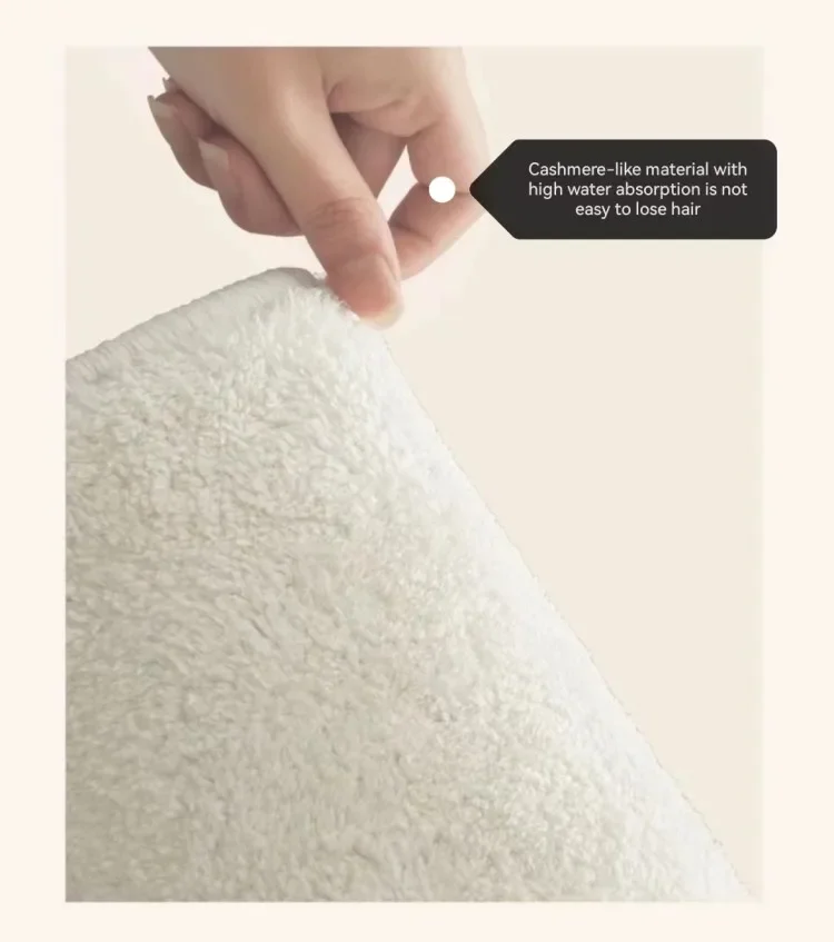 Warm algae, tomatoes plush bathroom floor mat, toilet door absorbent foot mat, toilet bathroom non-slip carpet