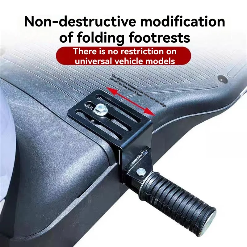 

Удобные металлические складные подножки для мотоцикла для уличного круиза - улучшенные педали для верховой езды, комплект из 2 шт.