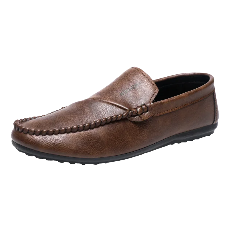

New Spring/Summer 2025 casual and comfortable business casual leather shoes, fashionable flat lightweight loafers for men