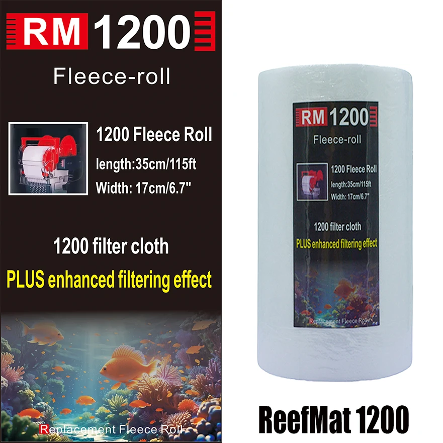 Red Sea ReefMat 500/1200 Alternative Roller Filter - Extra-Length 30% Longer, Budget-Friendly Automatic Filter Roller
