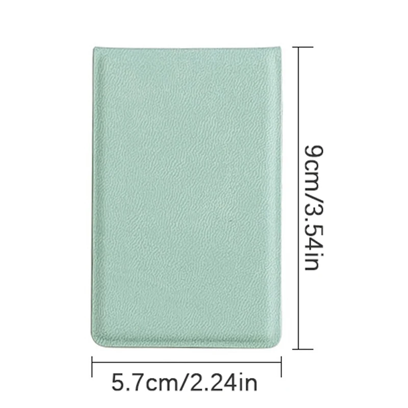 Przenośne składane lustro do makijażu ze stali nierdzewnej pulpit PU małe lusterko makijaż przybory kosmetyczne torebka podróżna lustra