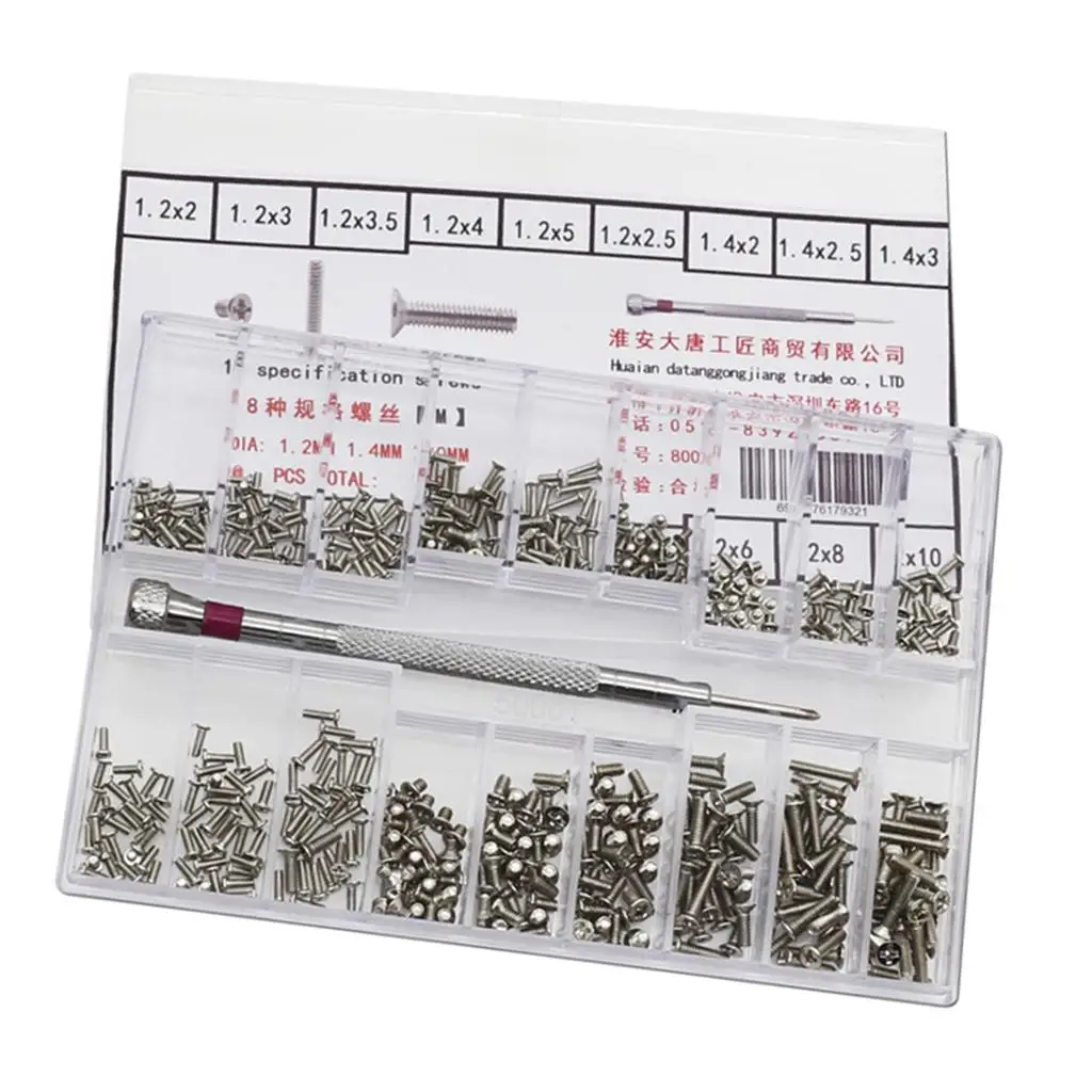 500set 18types Screw Nuts Stainless Steel Screws Phone Electronics Repair Tool