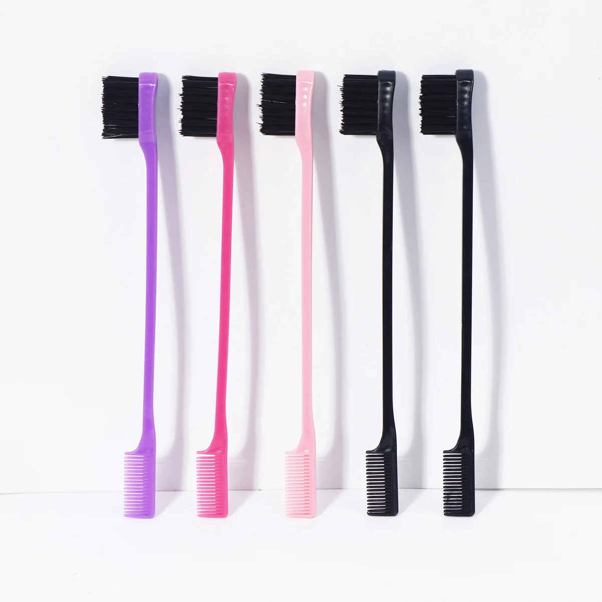 5 قطع من فرش الشعر مع التحكم في الحواف، متوفرة بألوان متعددة، مناسبة لاستخدام الصالون، خاصة للشعر المستعار الحقيقي