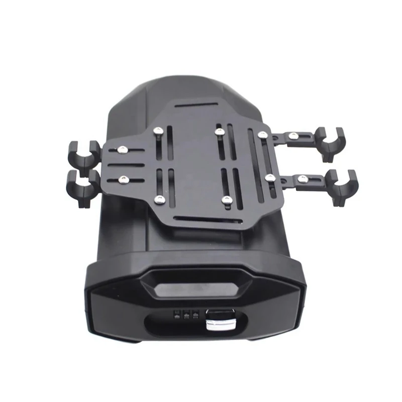Imagem -04 - Caixa de Armazenamento Escondida Motocicleta Componente Universal Toolbox para Cfmoto Mt800 800mt 650mt 650 mt Veículo Expedição 38 Litros