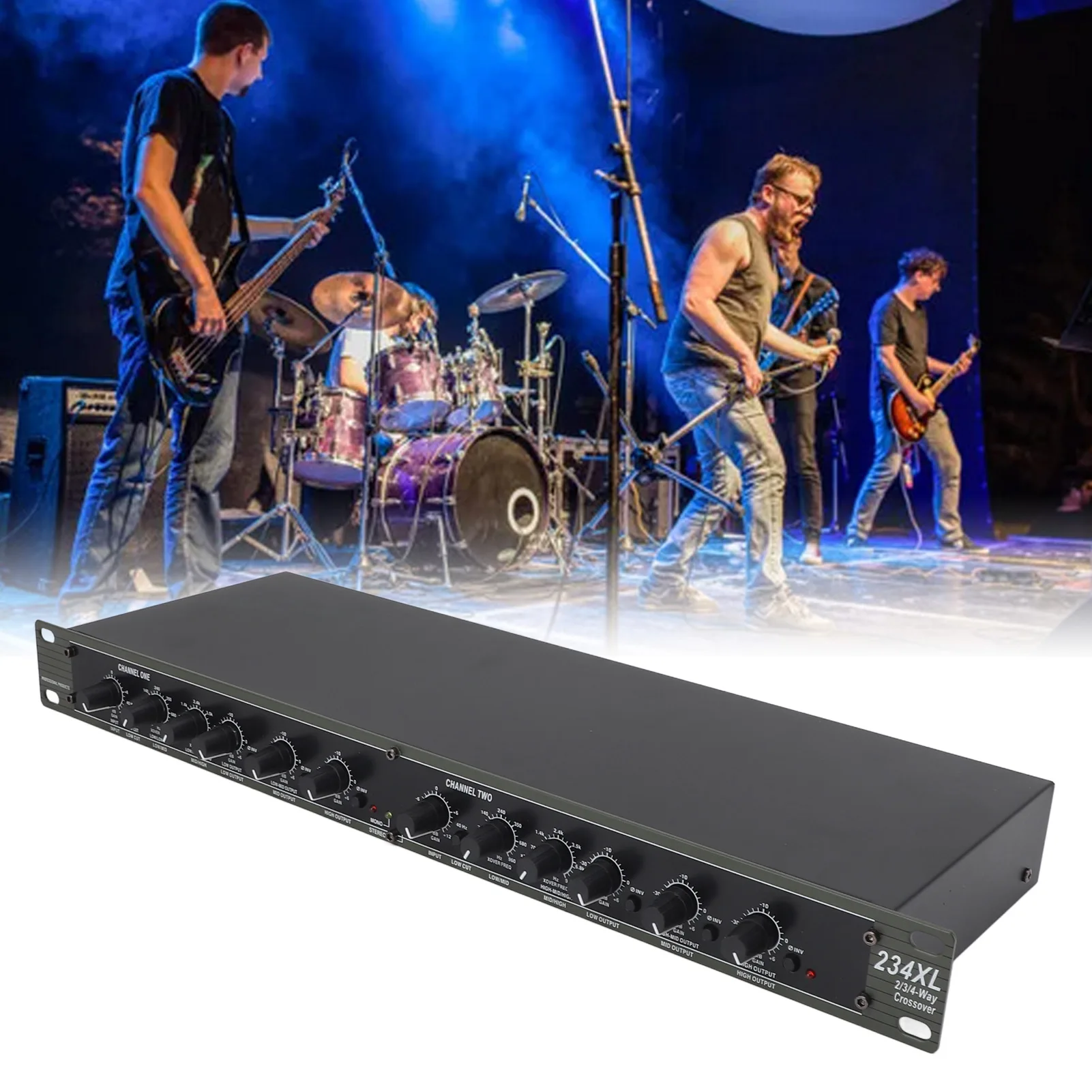 234XL Crossover 4 Way Crossover 234XL Crossover Professional Stereo 2/3 Way Mono 4 Way Crossover for Outdoor Stage Performance