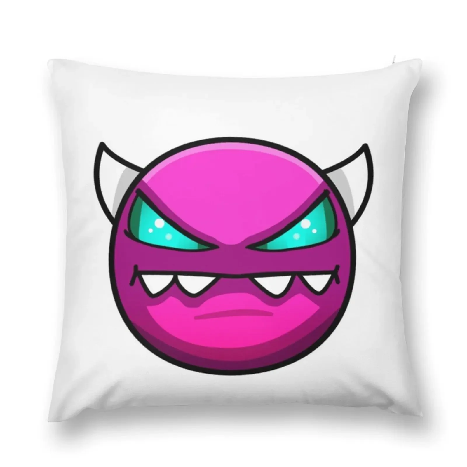 

Geometry dash Medium Demon Throw Pillow Sofa Cushion Christmas Pillow Covers Sofa Covers pillow