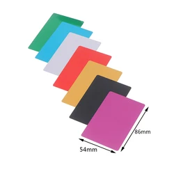 10Pcs/Set Blank Metal Business Card Aluminum Alloy Blanks Card DIY Laser Printing Business Cards Kit