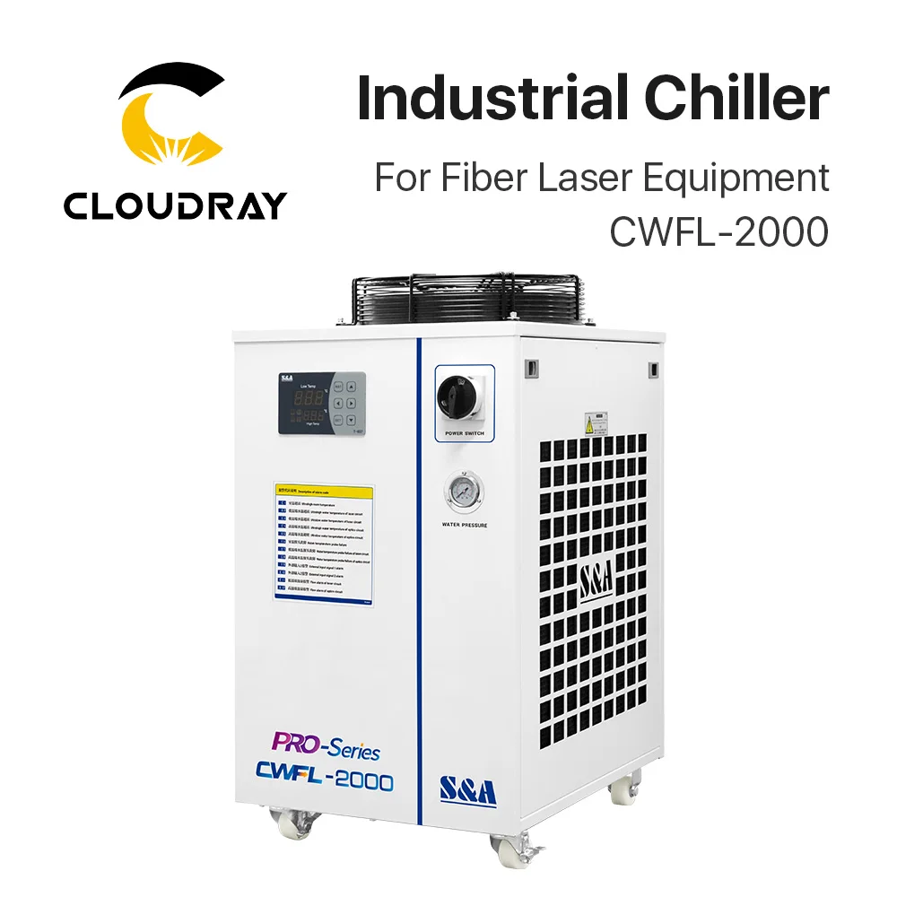 Cloudray Original S&A Industrial Chiller CWFL-2000  50/60Hz 15L/min Rated Flow for Industrial Machine Water Cooling System