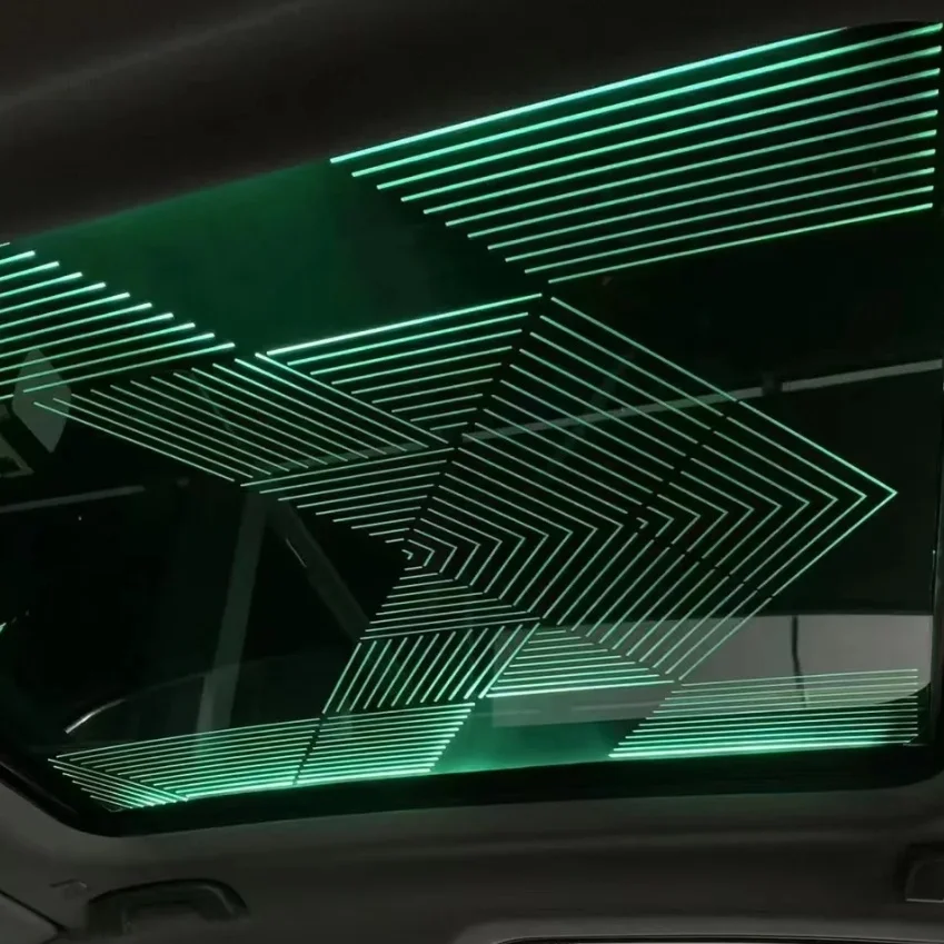 New 5 Series Invisible Two Color Ambient Light Sunroof Synchronous Luminous Lamp Full Car No Damage Easy Modification Parts view 3
