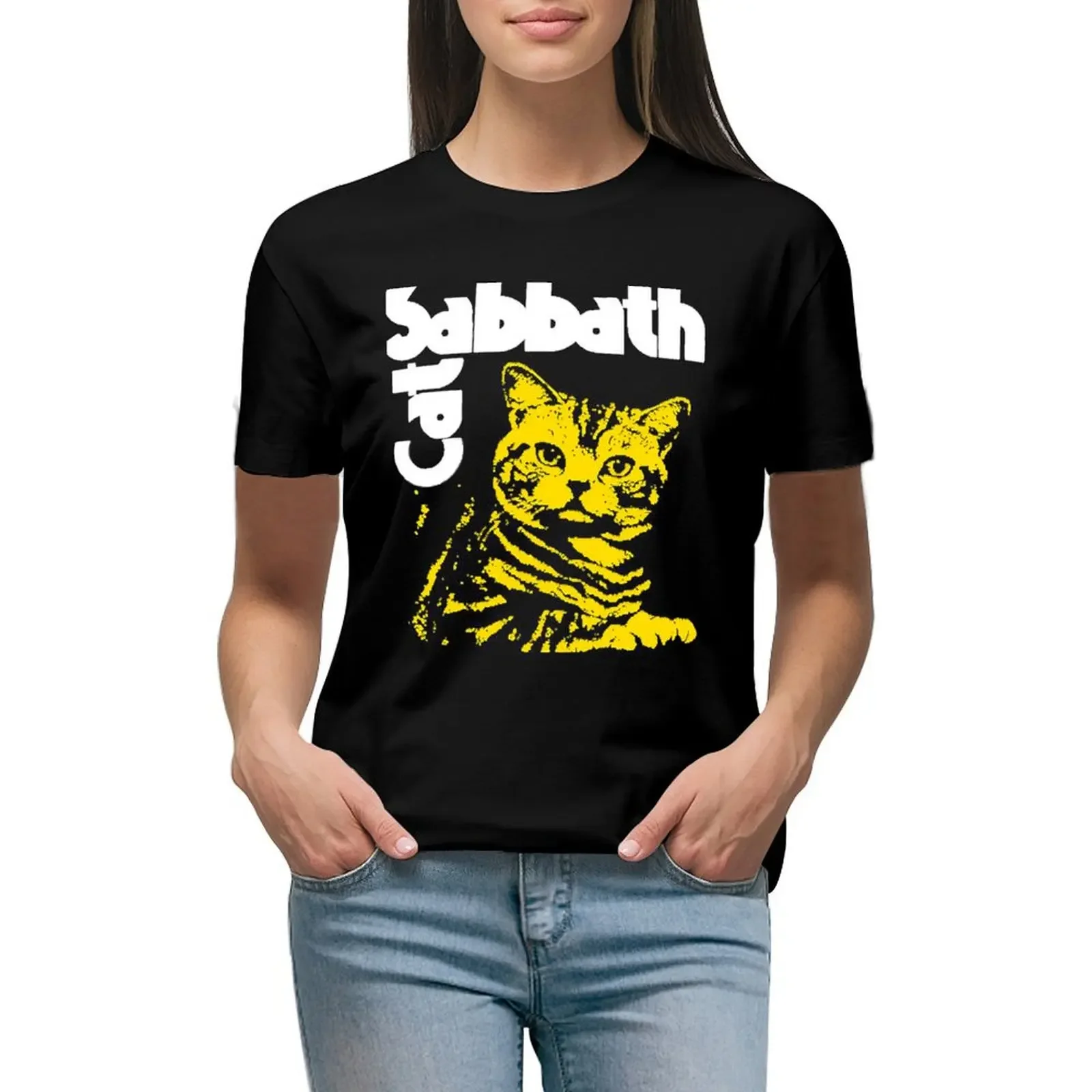 

Lucky Massive Extensive Touring Cat Sabbath Funny Gifts Men Cool Gifts T-shirt tops hippie clothes korean Women's clothes