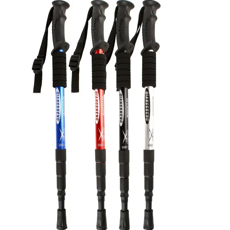 Foldable Trekking Poles Ultralight Hiking Walking Stick Anti-skid Cane