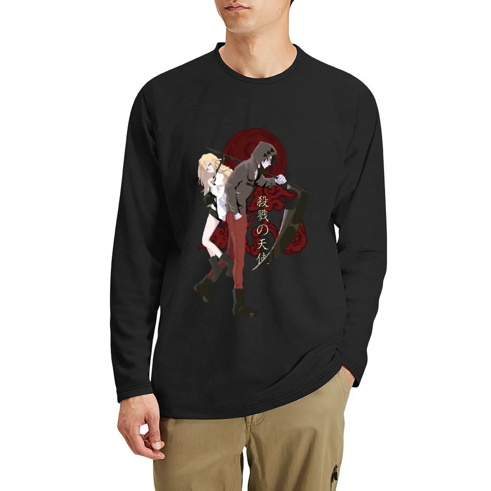

Zack & Rachel - Angels Of Death Long T-Shirt man clothes hippie clothes graphics t shirt mens cotton t shirts