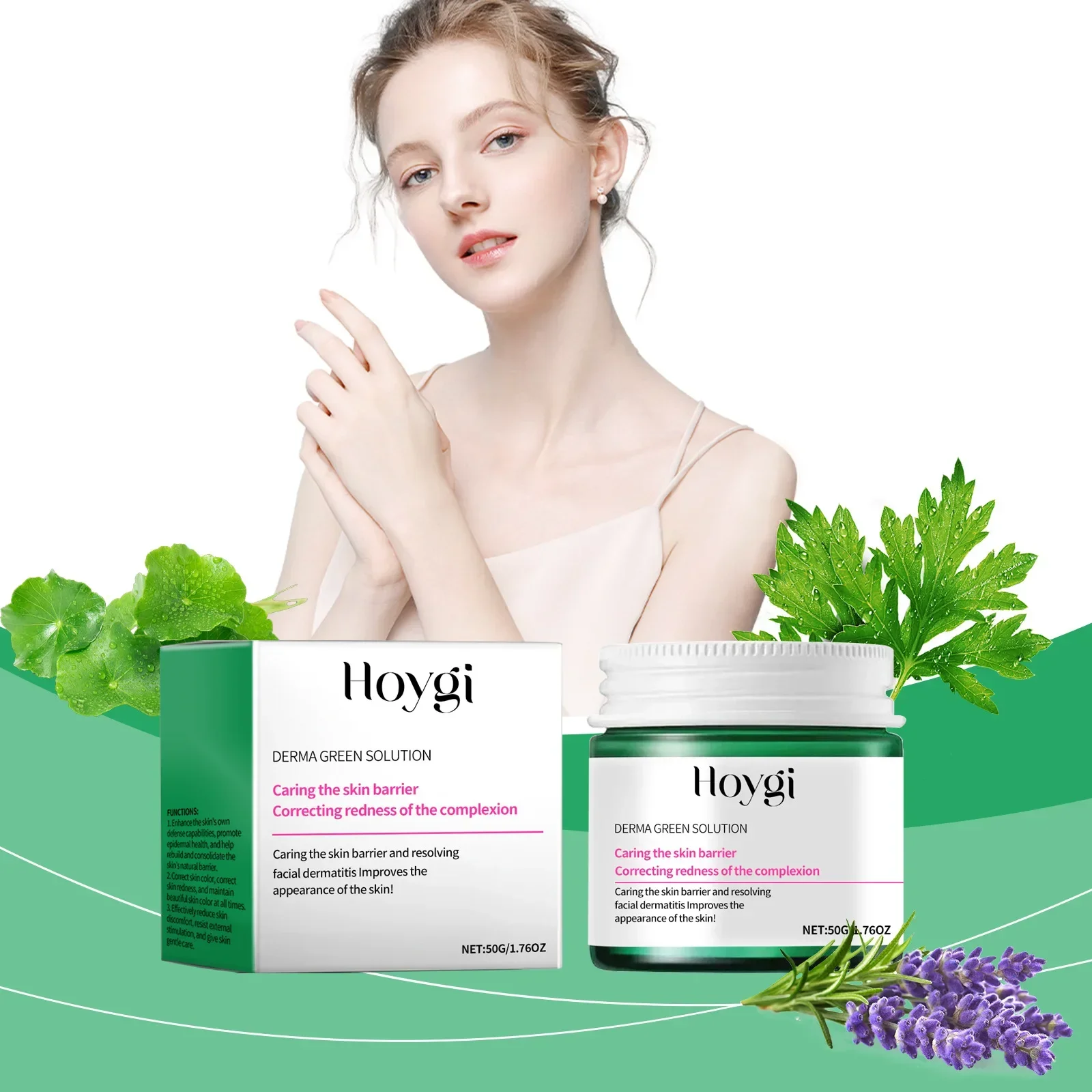 Centella Skin Repair Cream Deep Nourishing Body Care for Improving Skin Texture and Elasticity with Shrink Pores and Smooth Skin