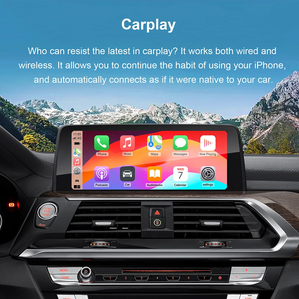 Wireless CarPlay Android Auto for BMW NBT MINI F56 X3 F25 X4 F26