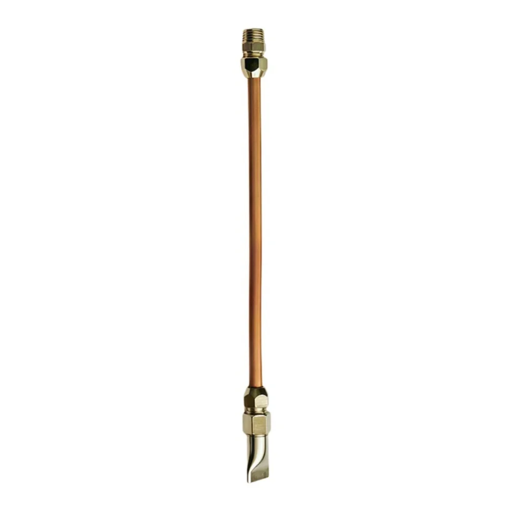 19mm Flat Tip Coolant Nozzle 8mm OD Copper with 1/4 inch Male Thread for Consistent Coolant Flow in For Lathe and Turret Setups