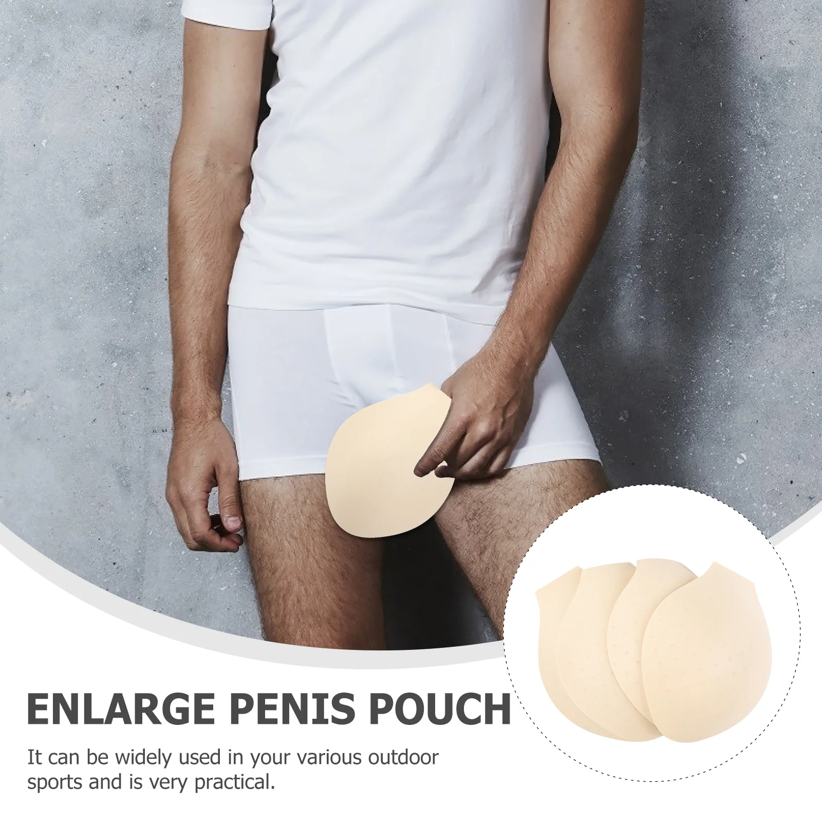 4 pçs forro de calcinha roupa interior coaster esponja almofada esponjas copo bulge realçador para realce