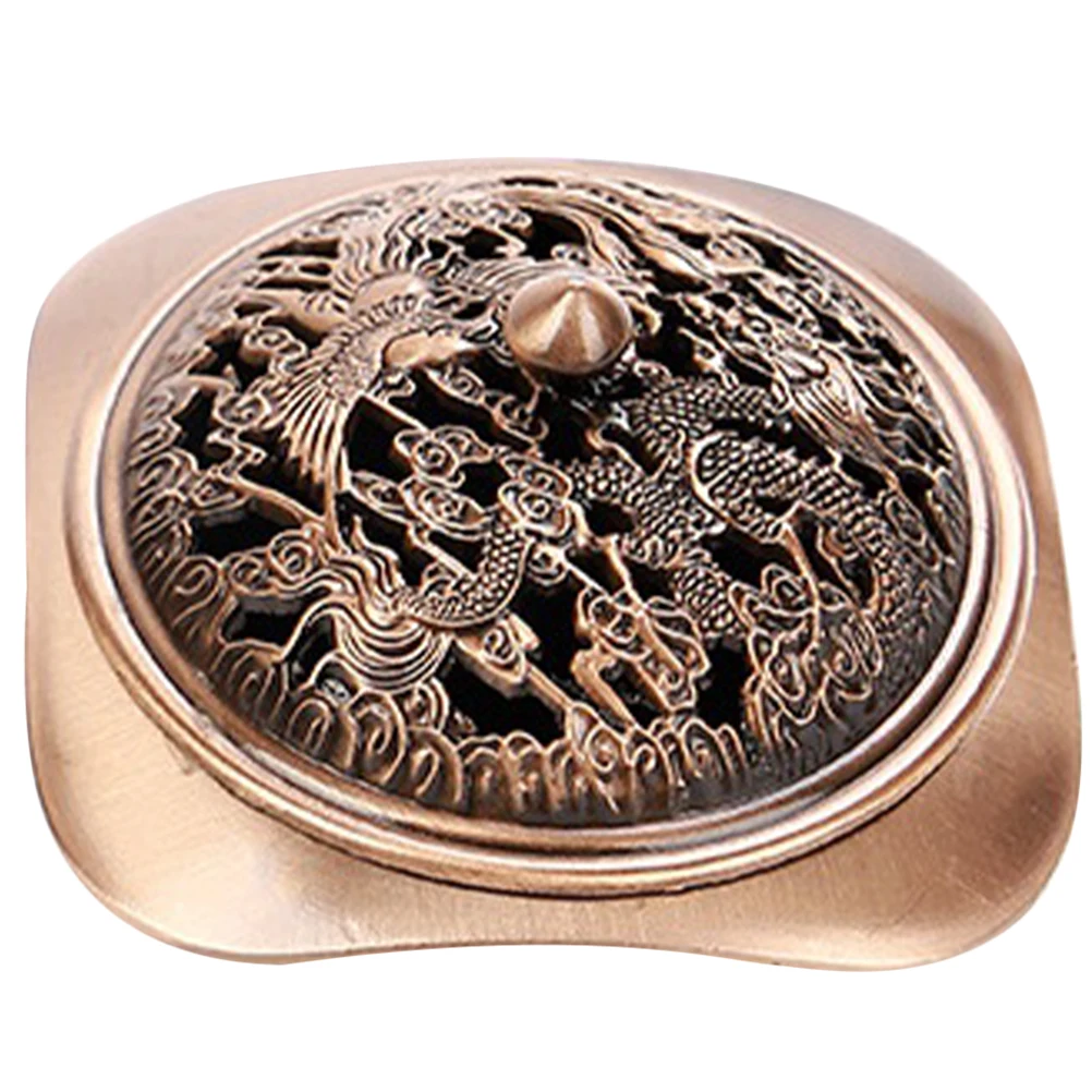 

Copper Incense Burner Bowl Dragon Home Decoration Coil Incense Burner Desk nament Reliable Copper Material Wedding
