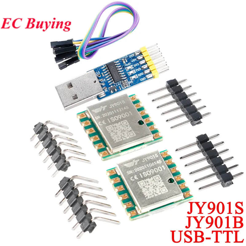 JY901S JY901B MPU9250 9 Nine Axis Accelerometer Gyroscope MPU-9250 Magnetic Field Attitude Angle Sensor Module UART IIC Interfac