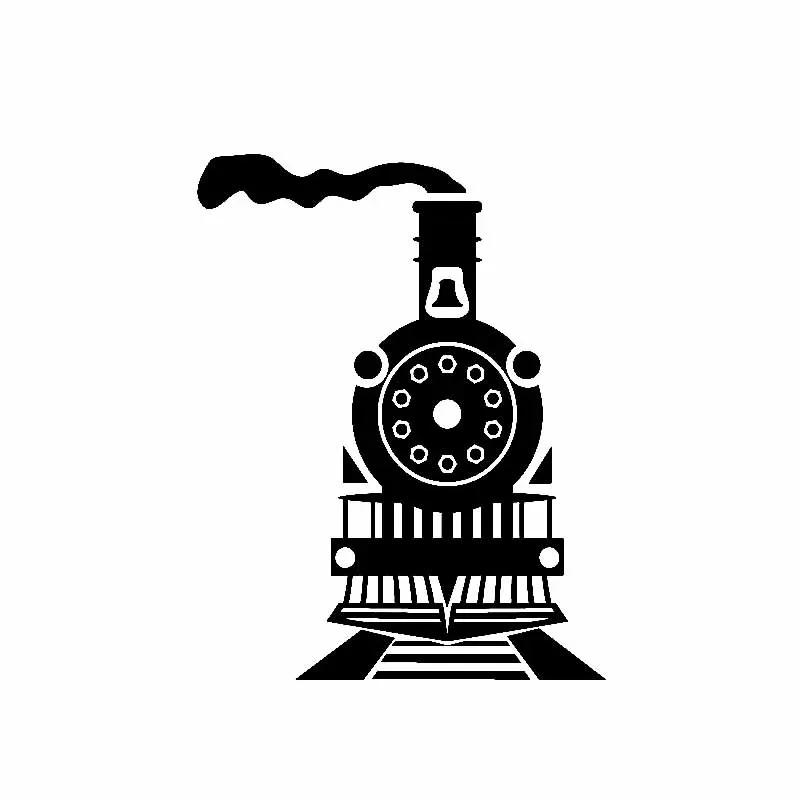 

Nostalgic Steam Train Car Decals, Exquisite Window Decorations, Personalized Pvc Waterproof Decals, Black/white, 17cm*14cm