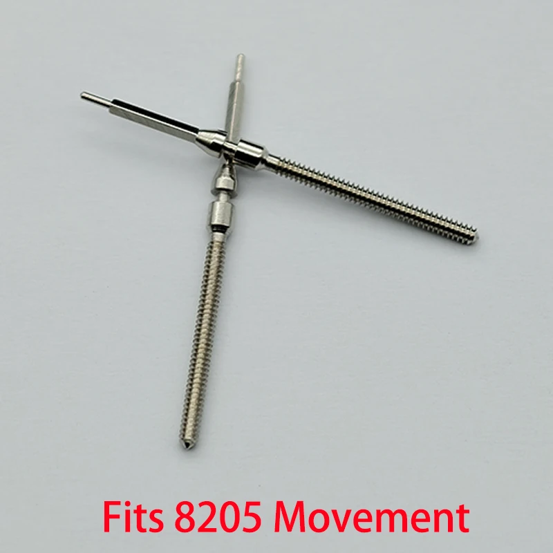 2pcs/4pcs Suku Cadang Batang Mahkota Jam Tangan Kit Batang Mahkota Baja Cocok Untuk Gerakan Mekanis Otomatis 8205 Suku Cadang Batang Jam Tangan